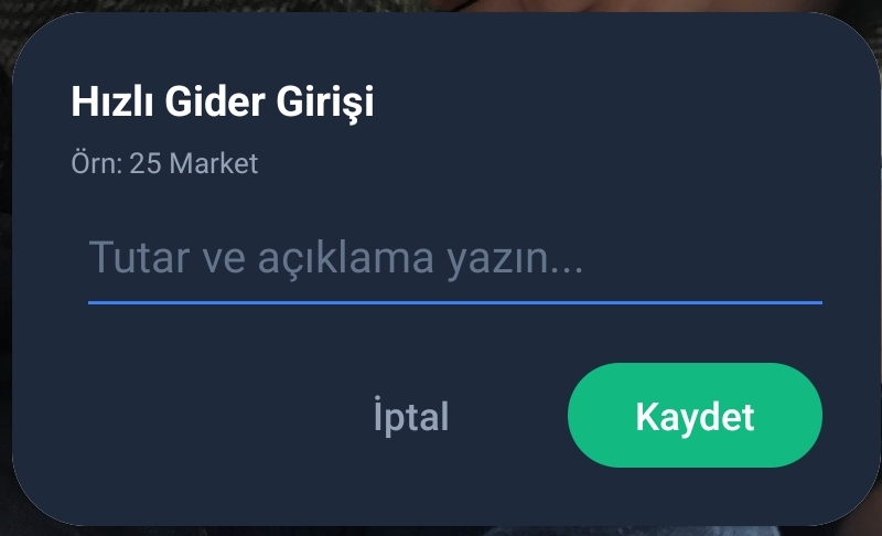 Gider Giris Widget