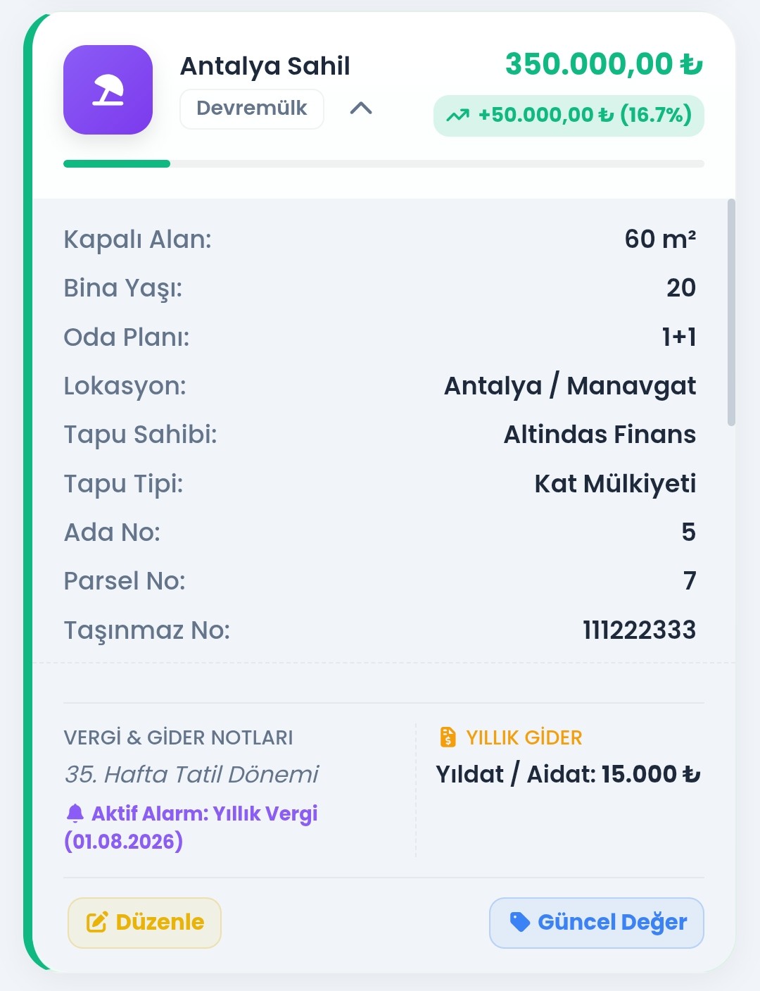 Varlık Ekranı